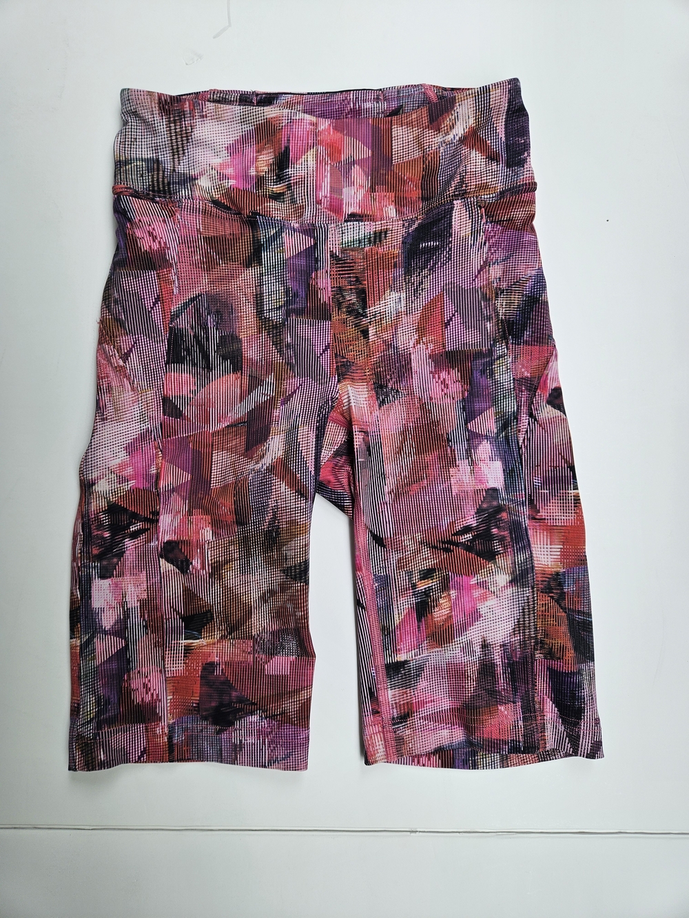 Lululemon Fast and Free High-Rise Short 6" In Flight Multi Sz 4 Biker Running